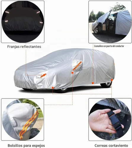 Vista 3 de Kayme Funda impermeable para automóvil Hatchback para todo tipo de clima