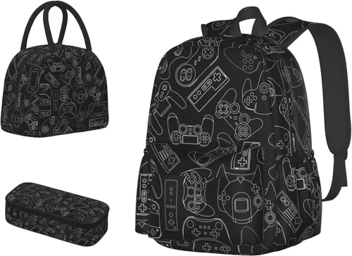 Vista 16 de Mochila de gran capacidad con diseño de calavera y floral, ligera, personalizada, para computadora portátil, tableta, mochila escolar de viaje