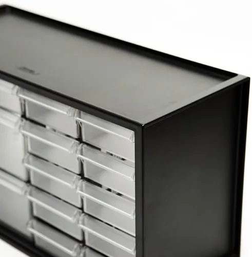Vista 3 de livinbox Organizador de almacenamiento de escritorio con 13 cajones, piezas de hardware de arte y gabinete de almacenamiento de manicura