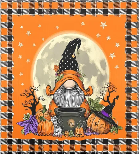 Vista 10 de Gnomos de truco o trato, cubierta magnética para lavavajillas, paneles de puerta con imán de calabaza, calcomanías para electrodomésticos