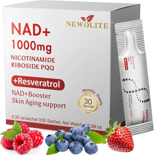 Vista 2 de NAD+Suplemento Líquido 1000mg con Resveratrol Paquetes Líquidos Puros