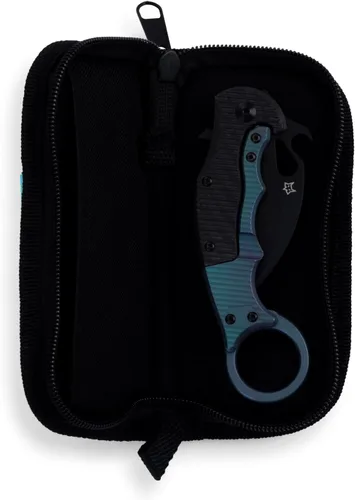 Vista 4 de Fox Knives Brighten Ed Karambit BB-599TICV - Cuchillo plegable de fibra de carbono y titanio