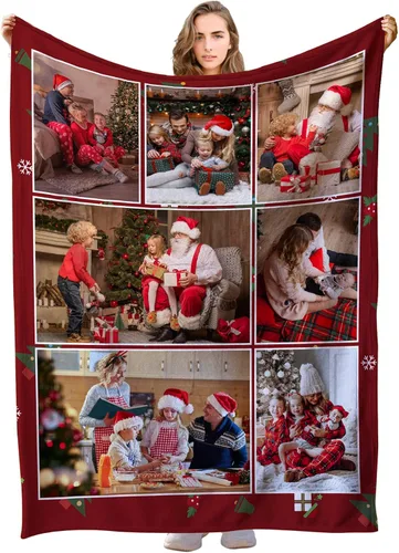 Vista 20 de Manta personalizada con imagen, manta de fotos personalizada, manta personalizada, regalos personalizados para novio, novia, mamá