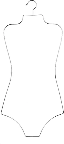 Vista 11 de Colgador de bikini de cuerpo completo con forma de metal y alambre para traje de baño, perchas para exhibición, paquete de 10 unidades (negro)