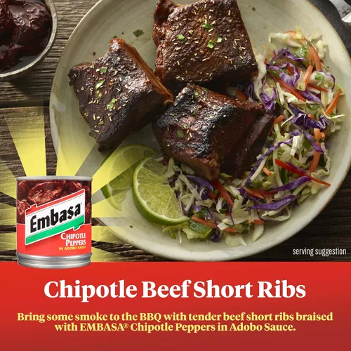 Vista 6 de EMBASA Pimientos Chipotle en salsa Adobo, lata de 7 onzas (paquete de 12)