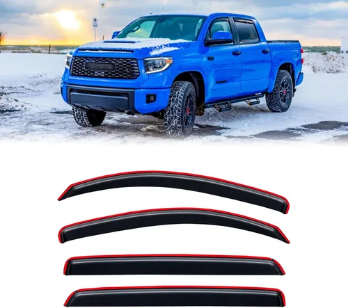Vista 21 de Protectores de lluvia en canal para Jeep Grand Cherokee L 2021-2026, protectores de visera de ventana, deflector de ventilación, sombra viento humo
