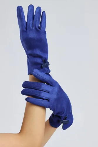 Vista 70 de Sahabowi Guantes de cuero para clima frío Manopla de lana cálida de invierno para mujeres