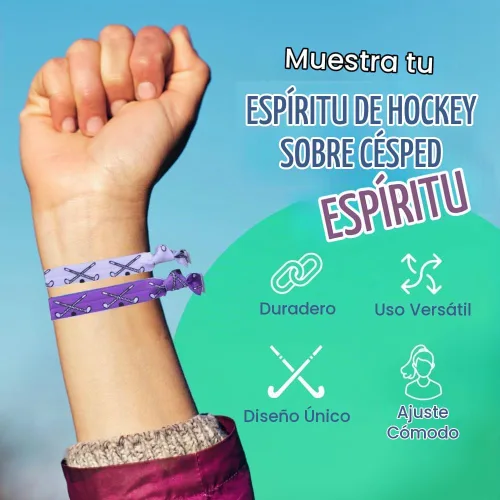 Vista 7 de Sportybella - Lazos para el cabello de hockey sobre césped, accesorios