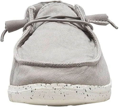 Vista 4 de Hey Dude - Mocasines Wendy con agujetas para mujer cómodos y ligeros variedad de tamaños