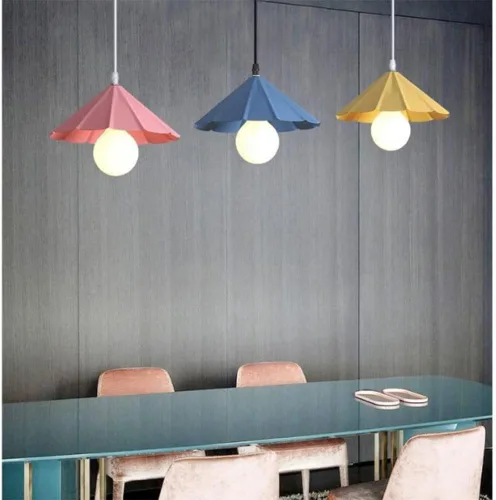 Vista 2 de Lámpara colgante de techo, lámpara creativa para restaurante, lámpara colgante de un solo faro, lámpara colgante industrial de techo, lámpara