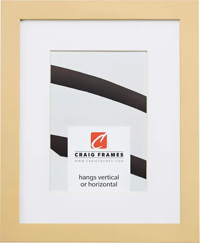 Vista 8 de Craig Frames Confetti, marco de fotos amarillo moderno de 5 x 7 pulgadas con paspartú para mostrar una foto de 4 x 6 pulgadas
