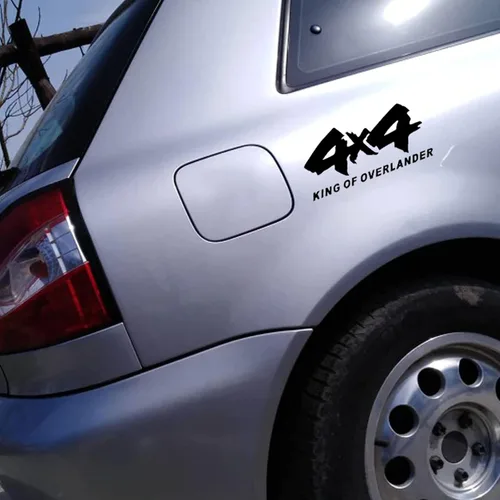 Vista 3 de Calcomanías adhesivas 4X4 para todoterreno, diseño gráfico en vinilo para cama y lateral de camioneta, accesorios universales