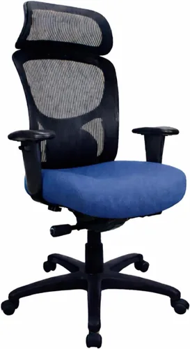 Vista 4 de Tempur-Pedic TP6450 Silla de escritorio de oficina de malla, silla ergonómica de respaldo alto para computadora con brazos ajustables, soporte