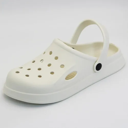 Vista 2 de Cómodos zuecos de jardín para mujeres y hombres, sandalias sin cordones, sandalias ligeras, para usar fuera del hogar, uso casual, antideslizantes