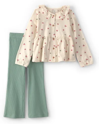 Vista 10 de Carter's Conjunto de pantalón de 2 piezas para niña Flor rosa