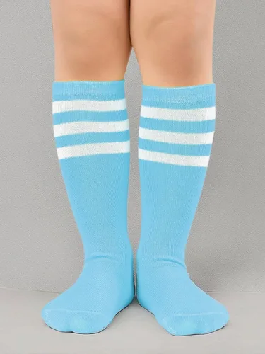 Vista 10 de Century Star Calcetines de fútbol para niños, calcetines de tubo hasta la rodilla, calcetines de uniforme para niñas, calcetines deportivos