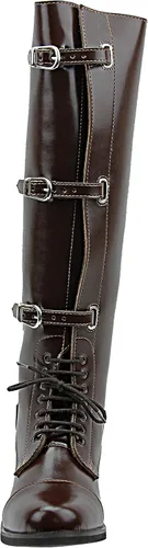Vista 3 de Hispar Botas de equitación para hombre con diseño de semental color marrón ecuestre