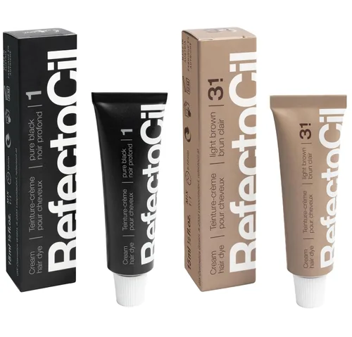 Vista 4 de RefectoCil Cream Hair Dye 2-Pack – Professional Long-Lasting Hair Tint Twin Pack for Regular Users and Salons – Use With 3% Developer