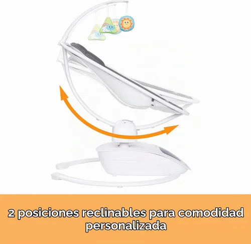 Vista 5 de Baby Trend NuMotion Infinity Swing - 5 modos de movimiento, control de pantalla táctil, control remoto, multiposición reclinable, juguetes colgantes