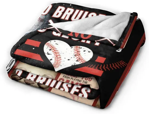 Vista 5 de Manta de Béisbol Regalo de Béisbol para Niños Suave Cálida Decoración de Béisbol Deportiva Manta de Sofá de Vellón Polar Felpa Esponjosa Ligera