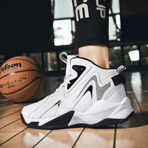 Vista 6 de MODGE Zapatos de baloncesto para hombre, ultraligeros de alta calidad, antideslizantes, transpirables, zapatos deportivos para hombre, zapatos