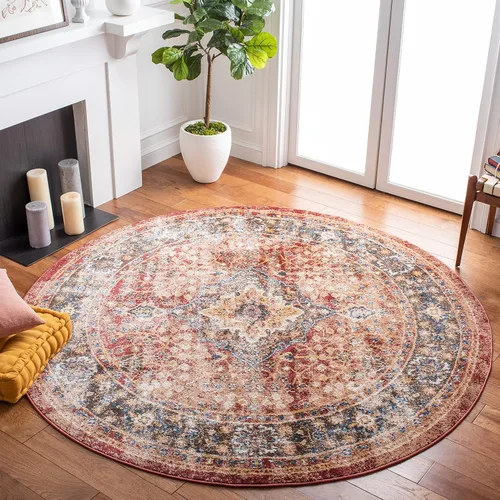Vista 60 de SAFAVIEH Bijar Collection - Alfombra decorativa de 2 pies 3 pulgadas x 4 pies, marfil y óxido, diseño oriental envejecido, no desprende pelusa