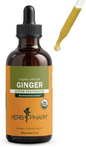 Vista 12 de Herb Pharm Extracto líquido de jengibre: Suplemento orgánico para la digestión, apoyo ocasional de náuseas, líquido de jengibre de absorción rápida