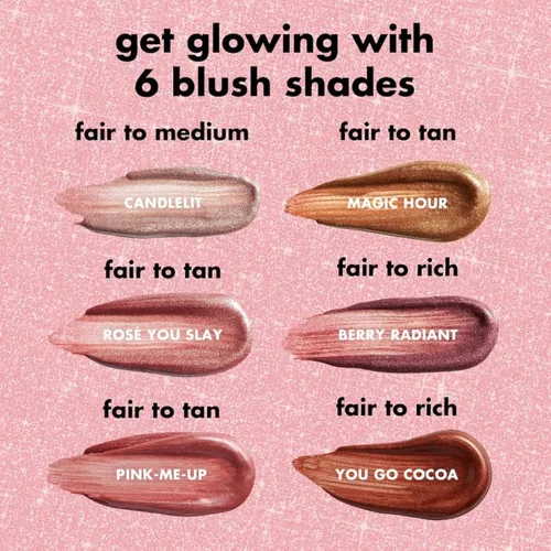 Vista 6 de e.l.f. Halo Glow Varita de Belleza para Rubor, Varita de Rubor Líquido para Mejillas Radiantes y Sonrojadas, Infundida con Escualano, Vegana y Libre