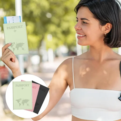 Vista 7 de Funda para pasaporte, funda para pasaporte, funda para pasaporte, protector de pasaporte, artículos esenciales para mujeres y hombres, accesorios