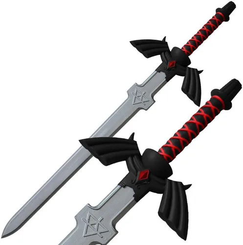 Vista 2 de Armory Replicas - The Legend of Zelda Link Master Shields & Swords - Perfect Costume for LARP, Cosplay, and Conventions
