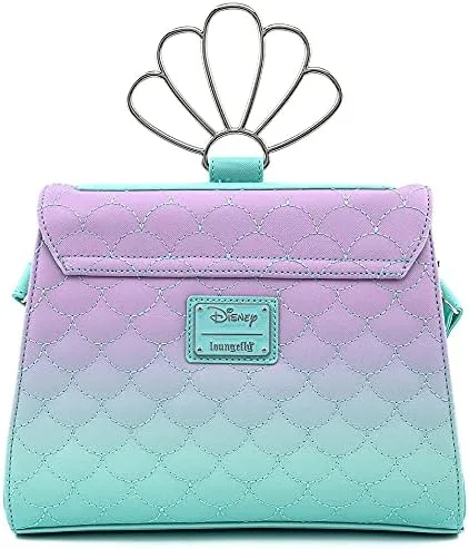 Vista 4 de Loungefly Little Mermaid Ombre Scales Shell Handle Crossbody