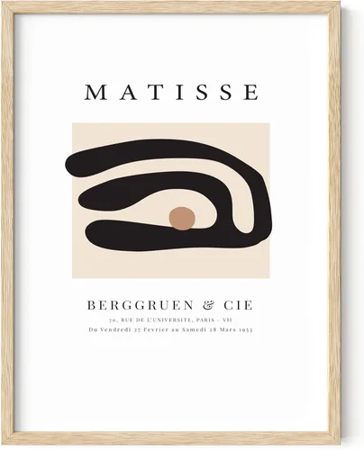 Vista 48 de HAUS AND HUES Matisse - Lámina de arte moderno minimalista - Arte de pared estético de Henri Matisse, póster abstracto para cuarto de dormitorio