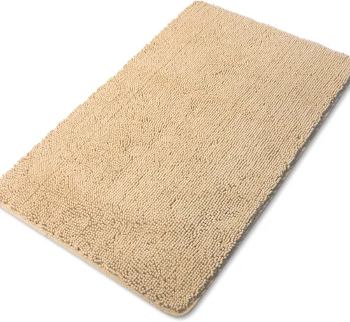 Vista 122 de Yeaban Alfombra de pasillo de baño de 24 x 72 pulgadas, antideslizante, alfombra de baño larga de felpilla gruesa, absorbente y lavable, alfombra
