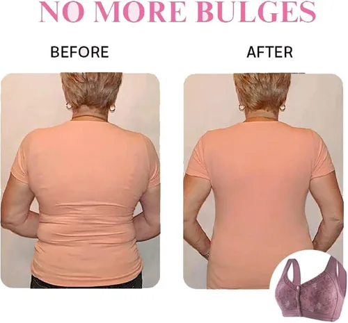 Vista 8 de Wmstylist.Com Brasier de estilista Wm para personas mayores, cierre frontal, glamorette con cierre frontal para mujer poscirugía