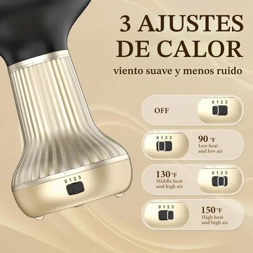 Vista 3 de BAUTIA Difusor de secador de pelo para cabello rizado, difusor de secador de pelo para secar con soplado y voluminizar, difusor ligero de cabello