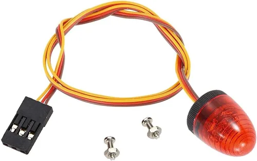 Vista 16 de 2 luces LED ultra brillantes de policía, lámpara estroboscópica de flash giratorio, 5 modos para 1/8 1/10 1/14 RC coche extinción de incendios