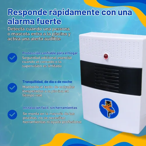 Vista 7 de Blue Wave NA4212 Poolwatch - Sistema de alarma para piscina, color blanco