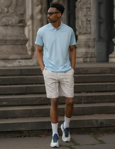 Vista 4 de COOFANDY Pantalones cortos de lino para hombre con cintura elástica y cordón para playa