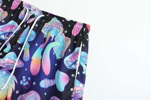 Vista 7 de ropa de festival para hombre, trajes de festival para hombres, trajes rave para hombres, camisa hawaiana de hongos para hombres, 01