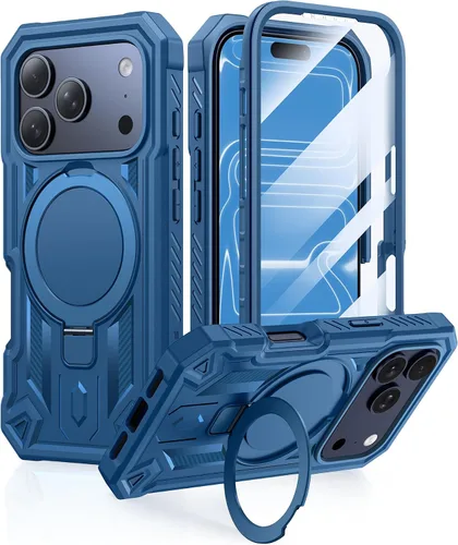 Vista 28 de FNTCASE Funda para iPhone Air Phone Case: Compatible con MagSafe Protector de pantalla integrado Soporte con grado militar a prueba de caídas