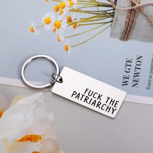 Vista 3 de FCK The Patriarchy Llavero de regalo para mujeres activistas