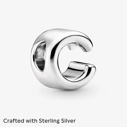 Vista 3 de PANDORA Jewelry Letter Alphabet Charm - Beautiful Charm Letter Charm Bracelets - Silver