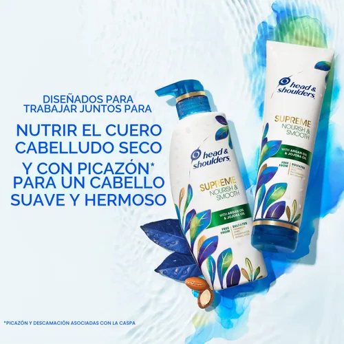 Vista 4 de Head & Shoulders Supreme Sulfate Free Nourish & Smooth Shampoo 11.8oz