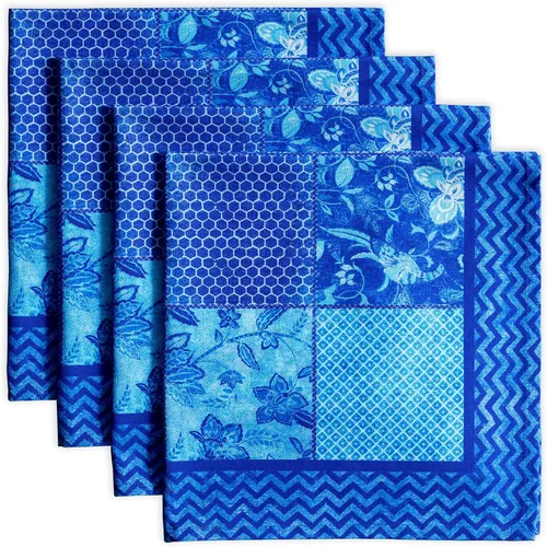 Vista 24 de Maison d' Hermine Juego de 4 servilletas de tela 100% algodón, suaves y duraderas, servilletas cuadradas reutilizables para uso diario, lavables