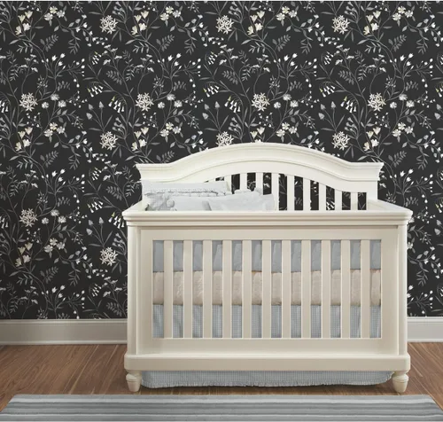 Vista 2 de Roommates RMK12179PLW Black Meadow Mix - Papel tapiz para despegar y pegar