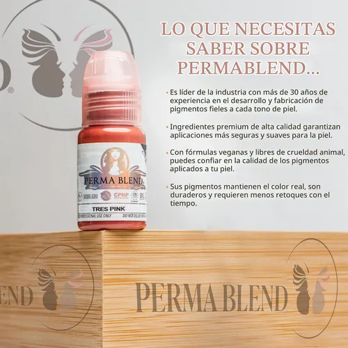 Vista 5 de Tinta de tatuaje Perma Blend Latte 0.5 oz