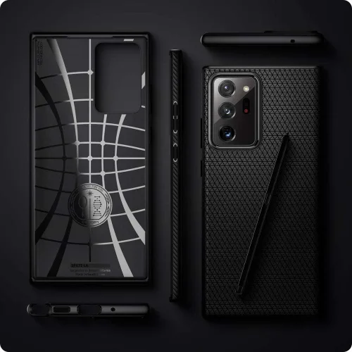 Vista 8 de Spigen Liquid Air - Funda diseñada para Samsung Galaxy Note 20 Ultra 5G (2020), color negro mate
