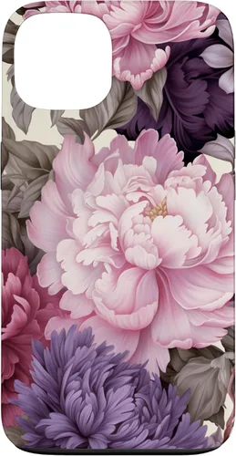 Vista 7 de Elegant Blush Pink And Purple Vintage Floral Rose And Peony Case for iPhone 16