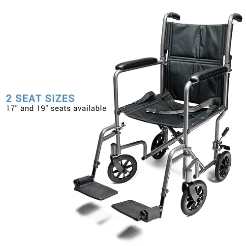 Vista 4 de Silla de ruedas de aluminio ligero, de Graham Field, EJ784-1, 19", Plateado