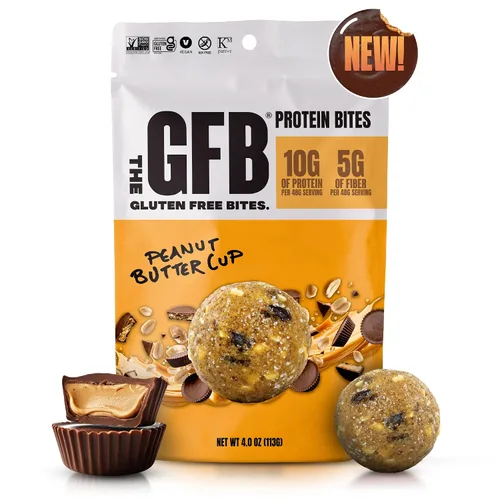 Vista 25 de The GFB Bocaditos de proteína aptos para alérgenos para pastel de cumpleaños, aperitivos sin gluten sin nueces, bolas de proteína a base de plantas